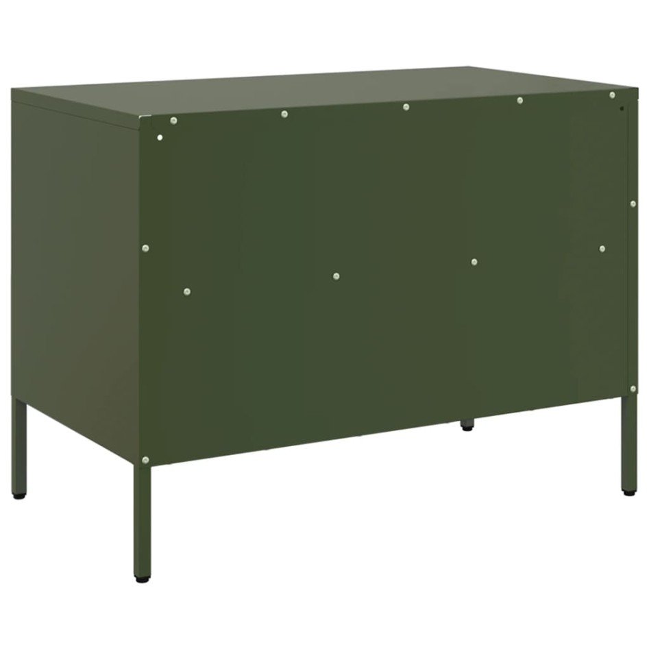 Mueble para TV acero verde oliva 68x39x50,5