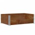 Jardinera de madera maciza de pino marrón 120x80