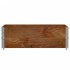 Jardinera de madera maciza de pino marrón 120x80
