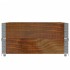 Jardinera de madera maciza de pino marrón 120x80