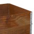 Jardinera de madera maciza de pino marrón 120x80