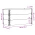 Jardinera de madera maciza de pino negro 100x50