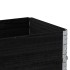 Jardinera de madera maciza de pino negro 100x50