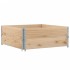 Jardinera de madera maciza de pino 100x100