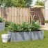 Jardinera de madera maciza de pino gris 150x50