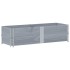 Jardinera de madera maciza de pino gris 150x50