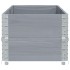 Jardinera de madera maciza de pino gris 150x50