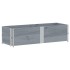 Jardinera de madera maciza de pino gris 150x50