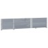 Jardinera de madera maciza de pino gris 150x50