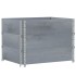 Jardinera de madera maciza de pino gris 80x60