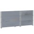 Jardinera de madera maciza de pino gris 80x60