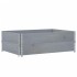 Jardinera de madera maciza de pino gris 120x80