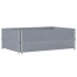 Jardinera de madera maciza de pino gris 120x80