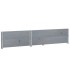 Jardinera de madera maciza de pino gris 120x80