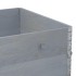 Jardinera de madera maciza de pino gris 120x80