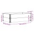Jardinera de madera maciza de pino gris 120x80