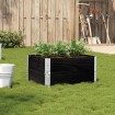 Jardinera de madera maciza de pino negro 80x60 cm