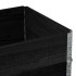 Jardinera de madera maciza de pino negro 80x60