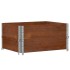 Jardinera de madera maciza de pino marrón 80x60