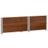 Jardinera de madera maciza de pino marrón 80x60