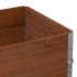 Jardinera de madera maciza de pino marrón 80x60