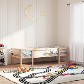 Estructura de cama para niños madera maciza de pino 75x190