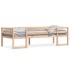 Estructura de cama para niños madera maciza de pino 75x190