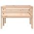Estructura de cama para niños madera maciza de pino 75x190