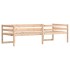 Estructura de cama para niños madera maciza de pino 75x190