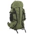 Mochila de senderismo tela oxford verde militar 80