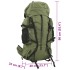 Mochila de senderismo tela oxford verde militar 100