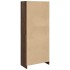 Estantería madera de ingeniería marrón roble 57x28,5x141