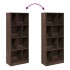 Estantería madera de ingeniería marrón roble 57x28,5x141