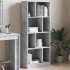 Estantería madera de ingeniería gris hormigón 57x28,5x141