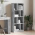Estantería madera de ingeniería gris hormigón 57x28,5x141