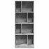Estantería madera de ingeniería gris hormigón 57x28,5x141