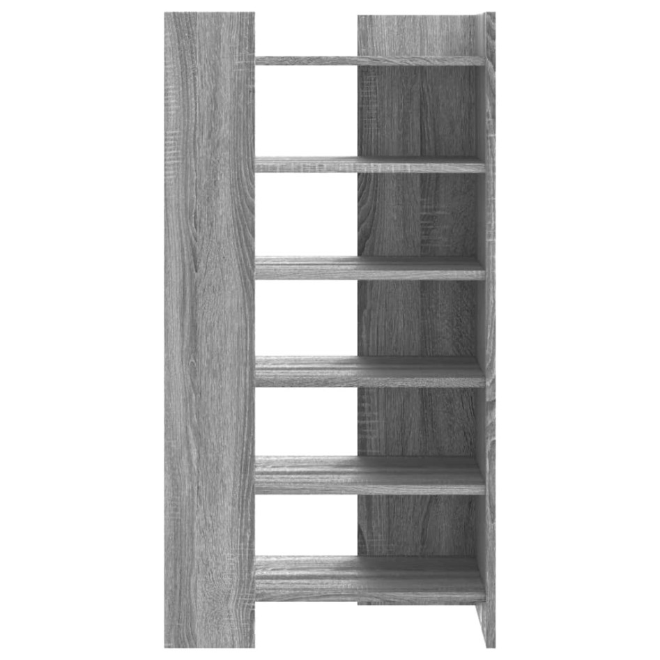 Mueble zapatero madera de ingeniería gris Sonoma 52x37,5x100