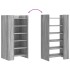Mueble zapatero madera de ingeniería gris Sonoma 52x37,5x100