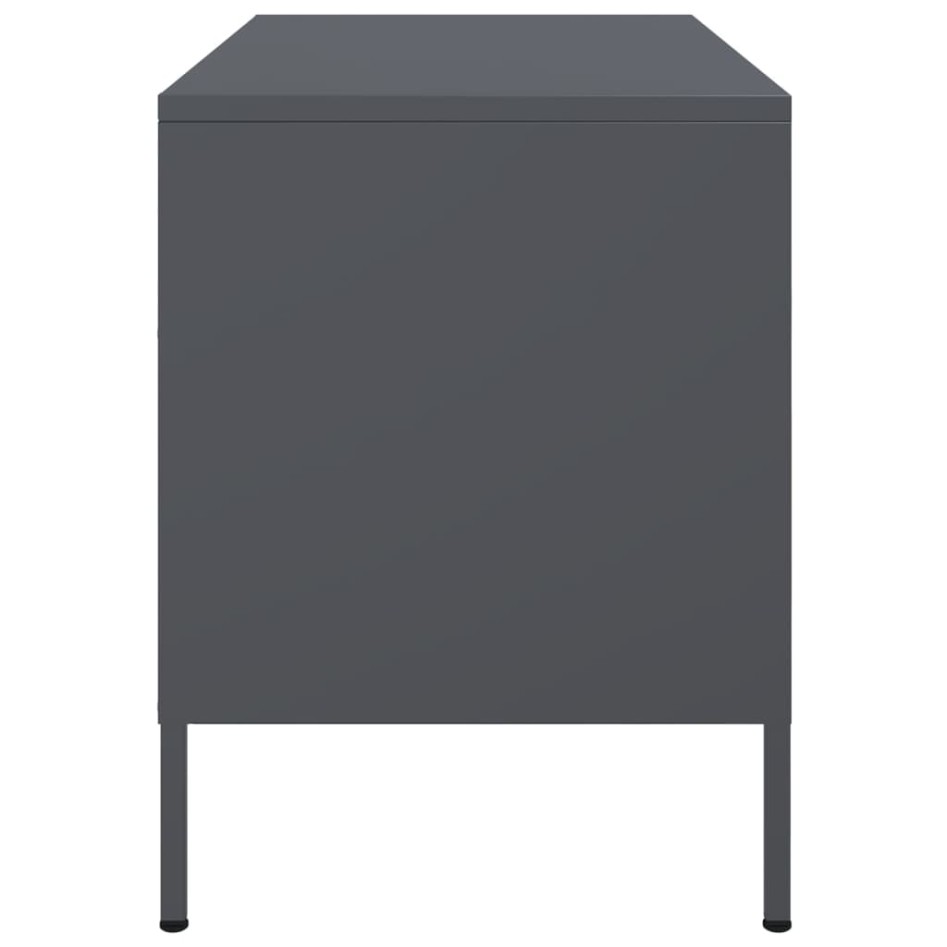 Mueble de TV acero gris antracita 68x39x50,5
