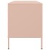 Mueble de TV de acero rosa 100,5x39x50,5