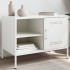 Mueble de TV de acero blanco 68x39x50,5