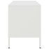 Mueble de TV de acero blanco 68x39x50,5