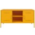 Mueble de TV de acero amarillo mostaza 100,5x39x50,5