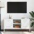 Mueble de TV de acero blanco 100,5x39x50,5