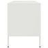 Mueble de TV de acero blanco 100,5x39x50,5