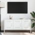 Mueble de TV de acero blanco 100,5x39x50,5
