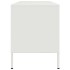 Mueble de TV de acero blanco 100,5x39x50,5