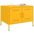 Mesa de centro acero amarillo mostaza 68x50x50,5