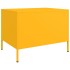 Mesa de centro acero amarillo mostaza 68x50x50,5