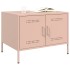 Mesa de centro acero rosa 68x50x50,5